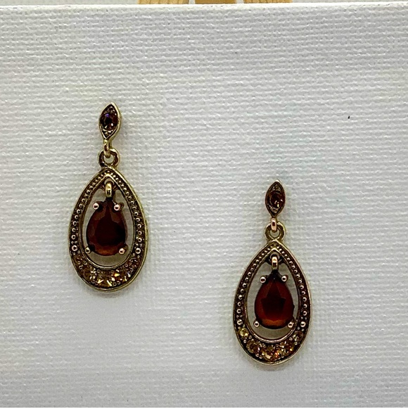 Brown Tear Drop Earrings ( 3 for $15 ) - Picture 2 of 6